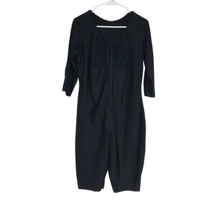 ISAVELA COMPREXXWEAR Black Full Body Slimming Suit 3XL 3/4 Sleeve